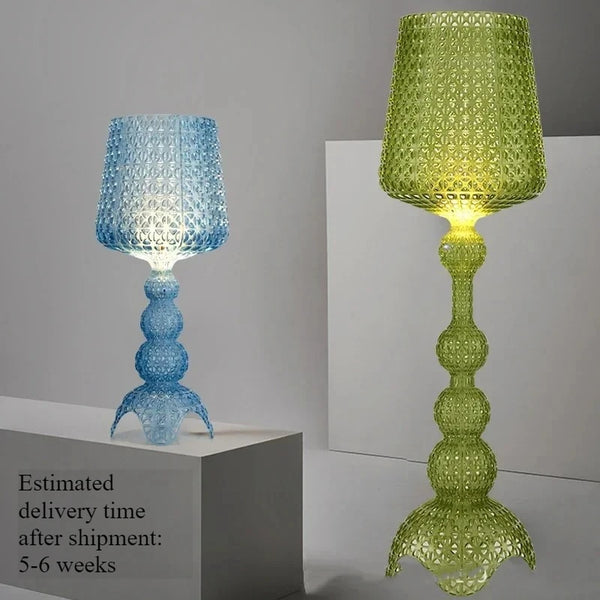 Italian Designer Hollow Goblet Acrylic Floor Lamp for Exhibition Hall Living Room