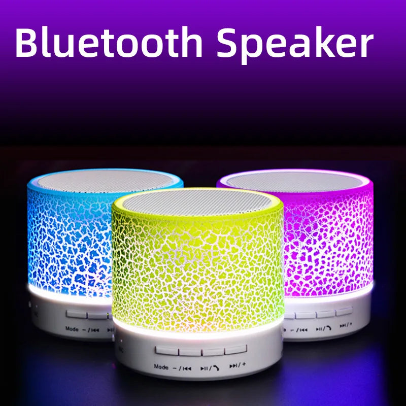 Mini Universal Portable Bluetooth Speaker Wireless Sound Box Speakers Colorful LED