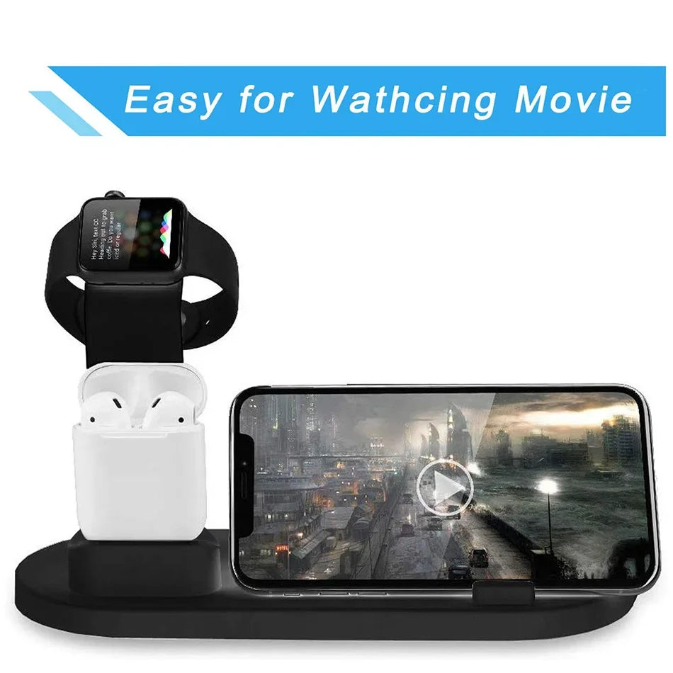 7 in 1 Wireless Charger Stand Pad For iPhone 17-12 Pro Max Apple Watch Airpods Pro iWatch 8 7 Fast Charging Dock Station