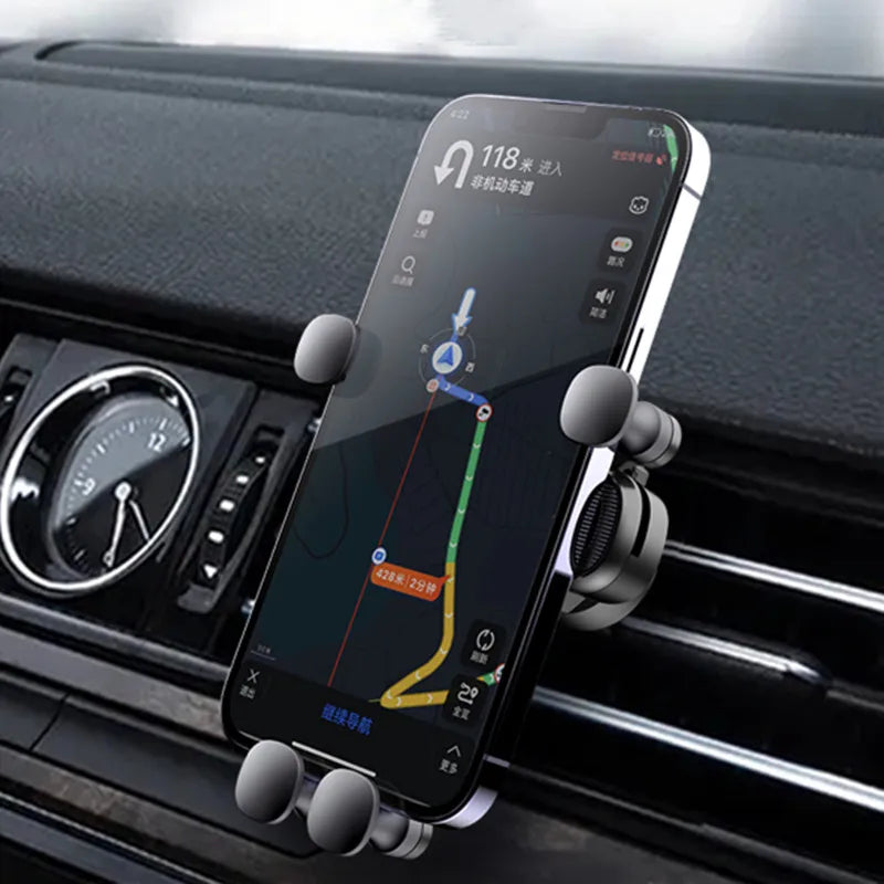 New Gravity Car Phone Holder for 4.7-7 inch Mobile Phone Car Air Vent Phone Mount Universal Shockproof GPS Clip Smartphone Stand