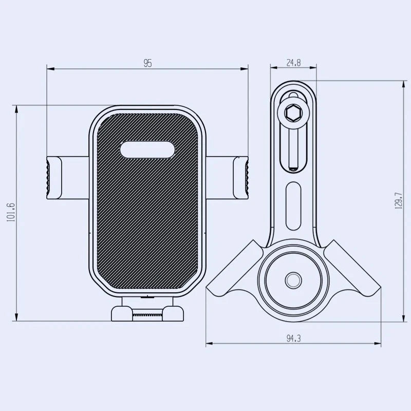 For Tesla Model 3 Y X S Cybertruck Magnetic Car Screen Phone Holder Stand Screen Phone Mount 360° Rotatable Stand