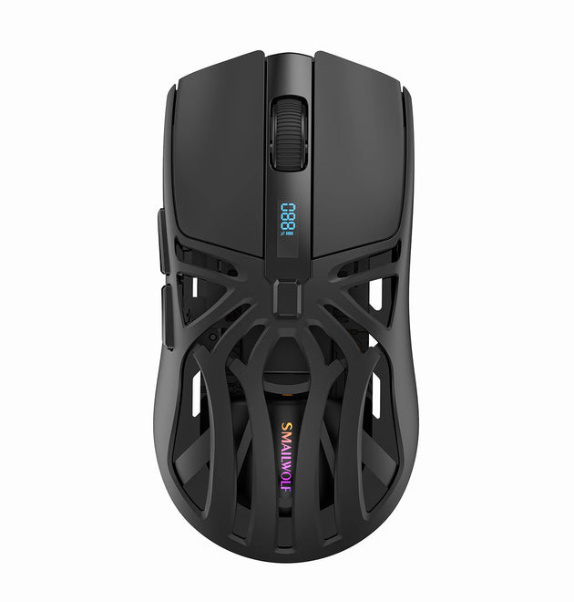 SMAILWOLF RS8 Gaming Mouse Bluetooth Wireless Three-mode Lightweight Hollow Design 1K Return Computer Long Battery Life