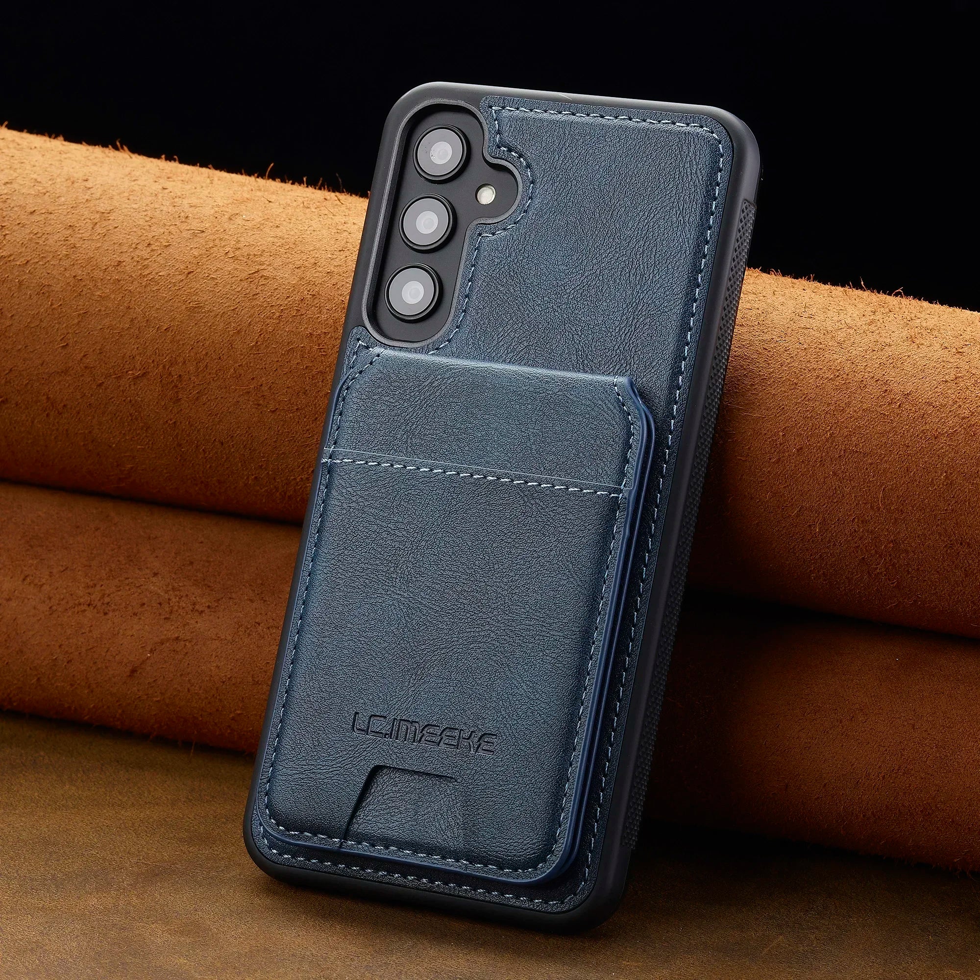 Detachable Leather Case For Samsung Galaxy Card Wallet Phone Bag