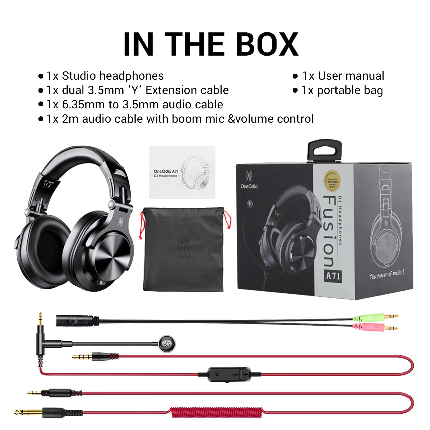 Oneodio A71 Wired Over Ear HiFi Headphones For Gaming