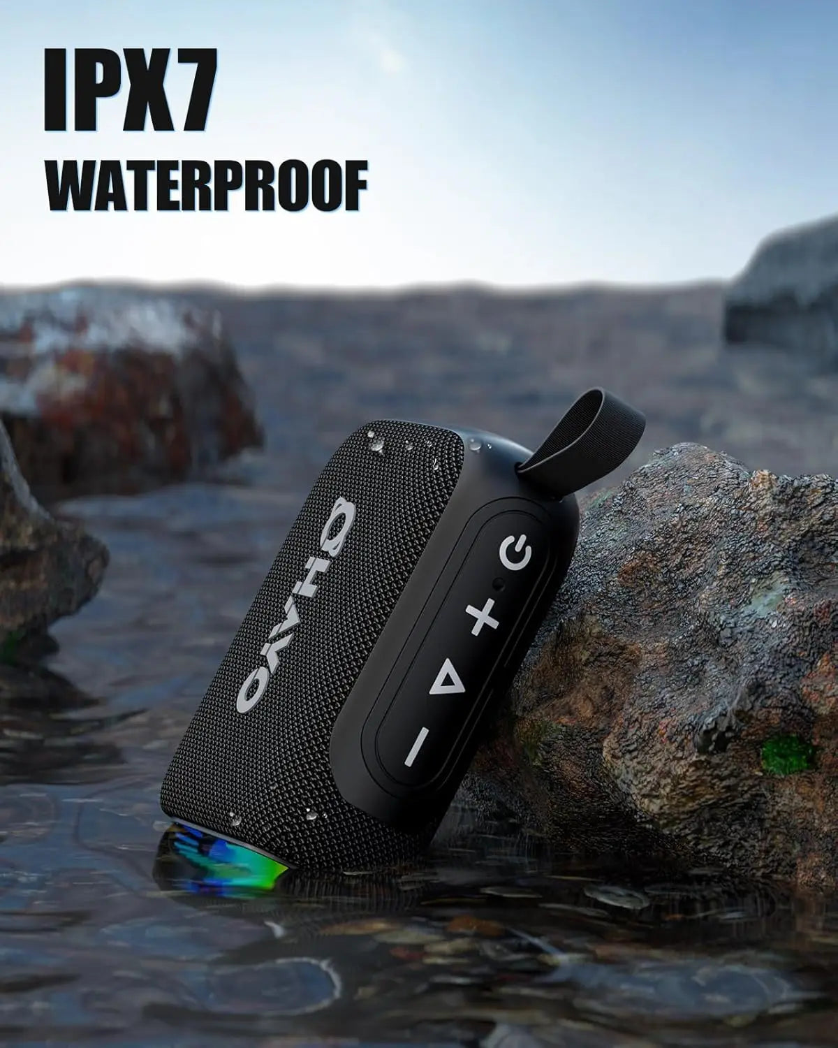 OHAYO Bluetooth Speaker Small Music Box Bluetooth 5.3 with RGB Light