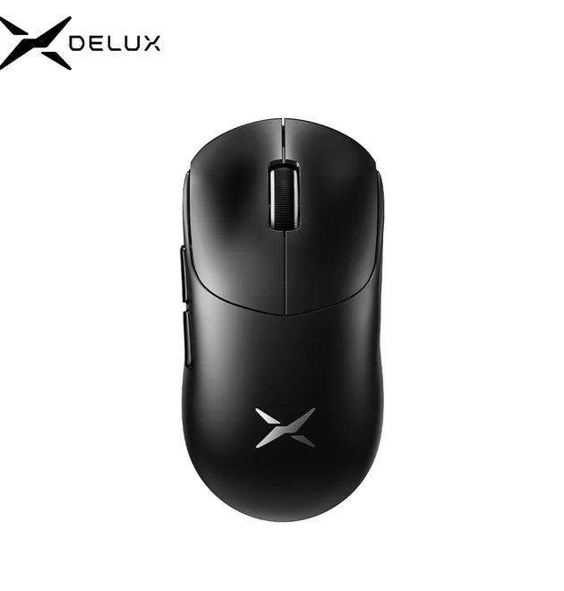 Delux M400 Wireless Gaming Mouse,24000DPI,1KHz Polling Rate,PAW3311,Tri-mode 500mAh Rechargable Mice for All Hands PC Gamer