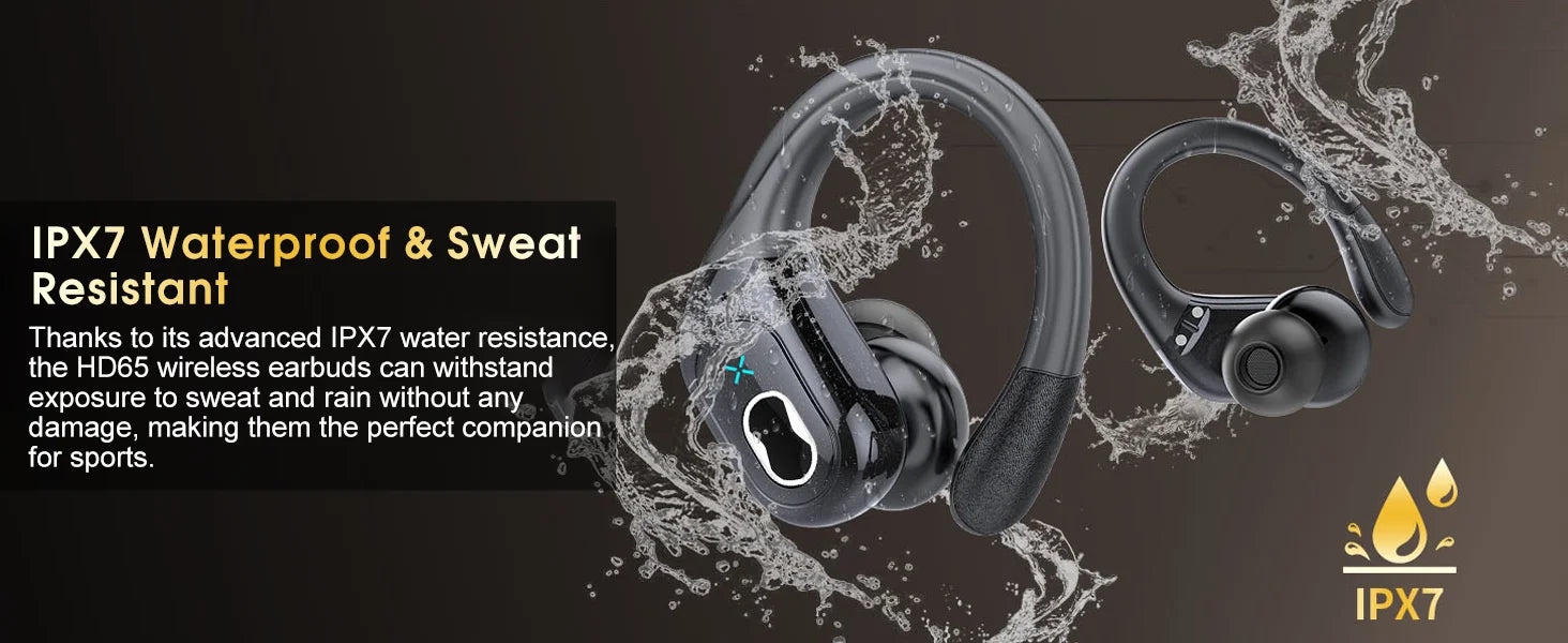 Original GDLYL HD65 TWS Bluetooth V5.4 Headphones Wireless LED Digital Display