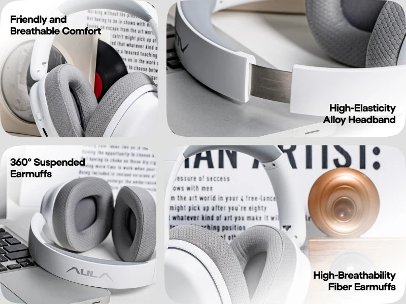 Wireless Gaming Headphone 7.1 Surround Sound with Noise Canceling Mic