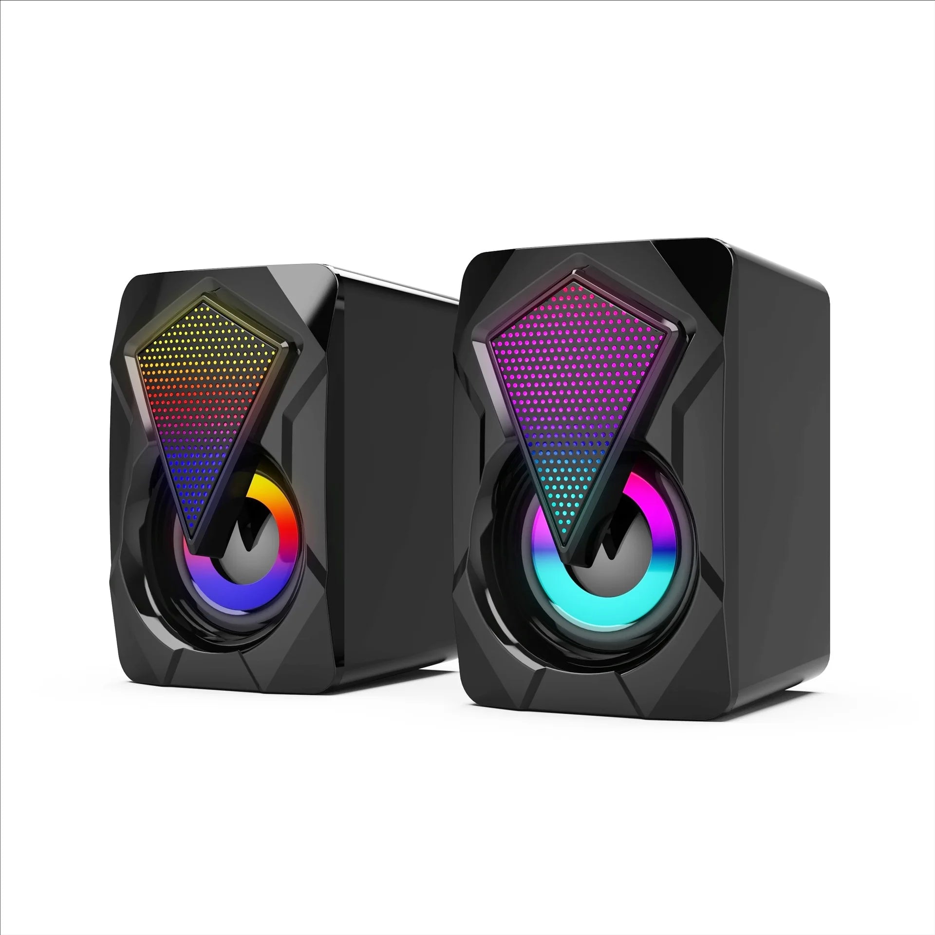 New X2 computer speaker, illuminated desktop laptop, multimedia mini wired