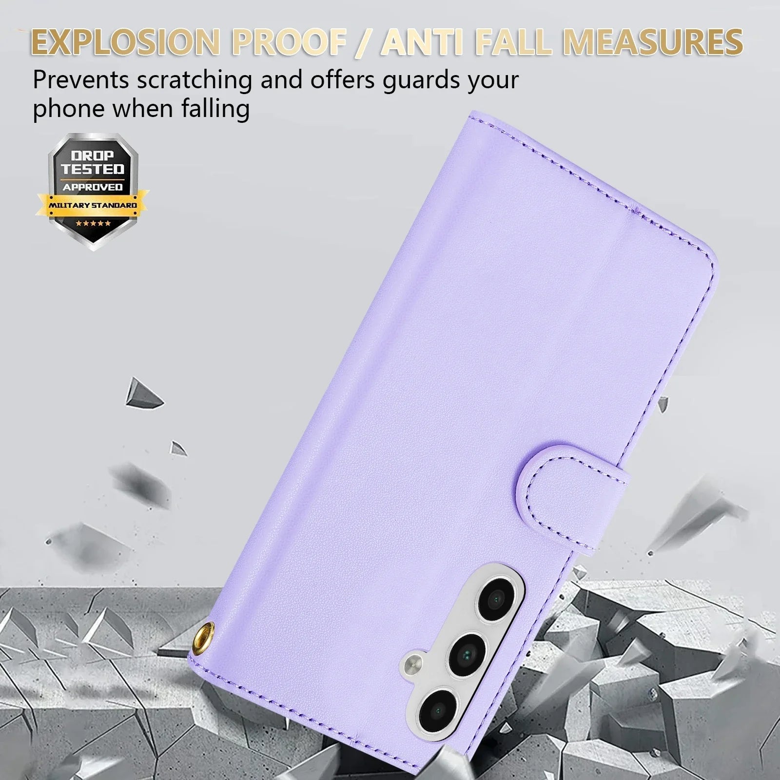 Wallet Small Fragrance Zipper Cardslot Kickstand Magnetic Flip Leather Case