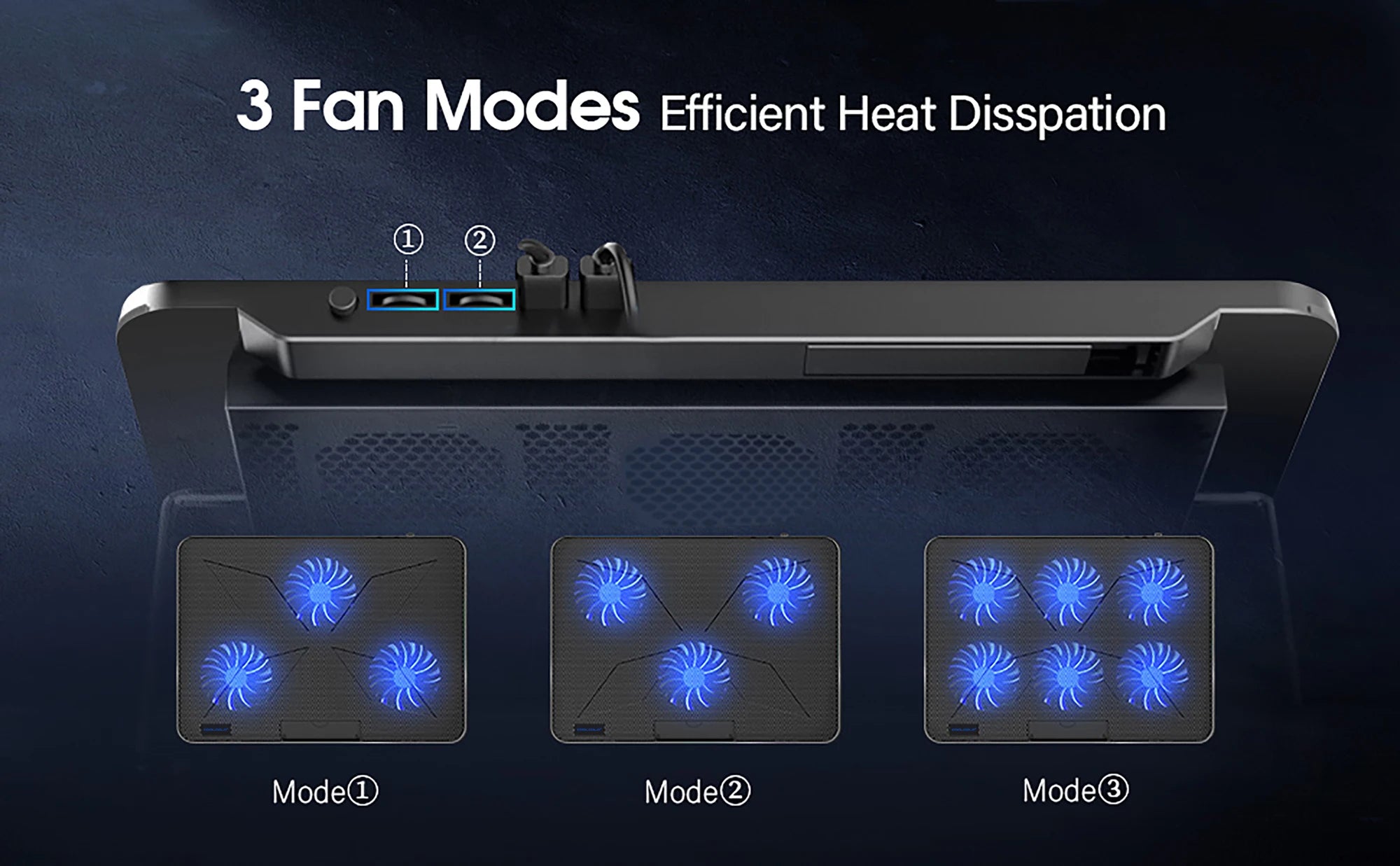 Laptop Cooling Pad Height Wind Speed Adjustable Laptop Cooer With Mobile