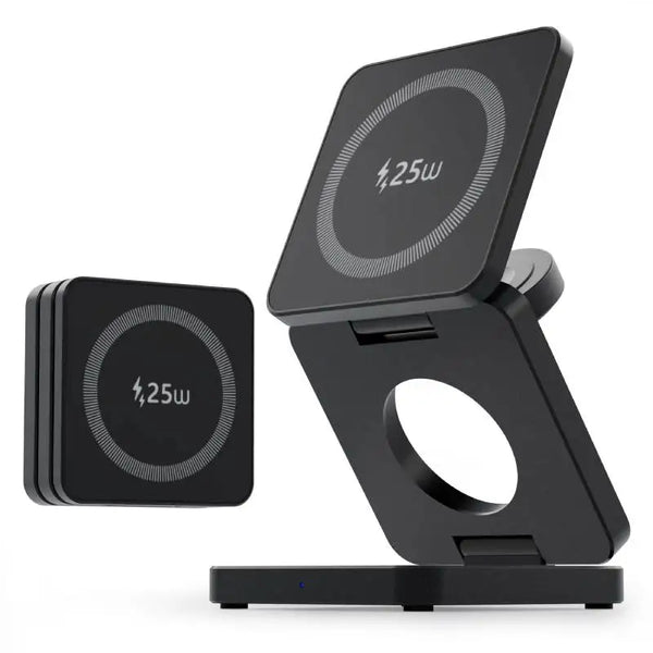 Folding Wireless Charger For iPhone HUAWEI Portable Magnetic Wireless Phone