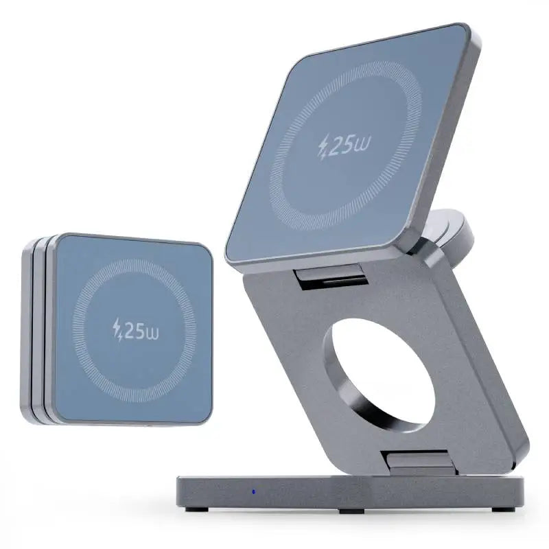 Folding Wireless Charger For iPhone HUAWEI Portable Magnetic Wireless Phone