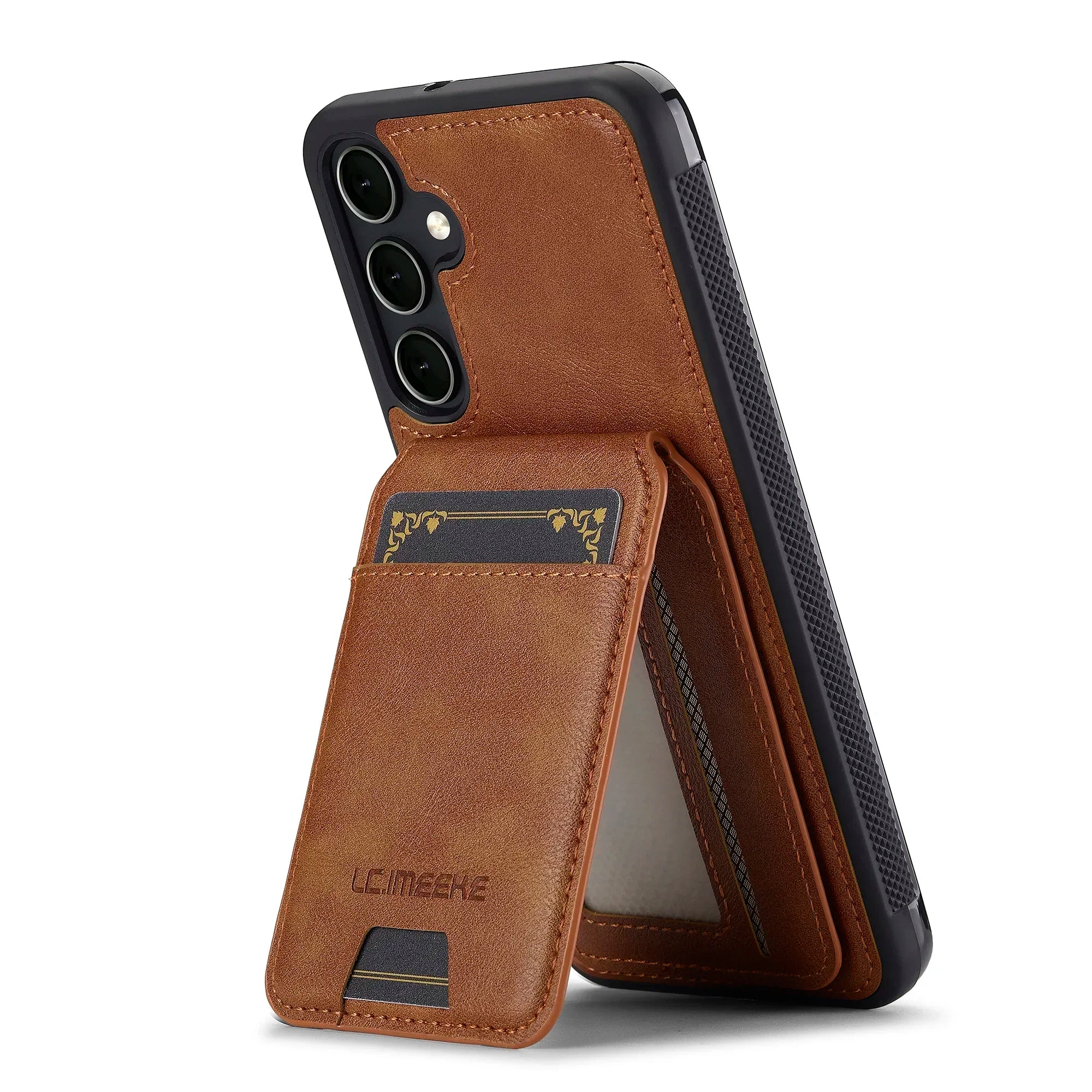 Detachable Leather Case For Samsung Galaxy Card Wallet Phone Bag