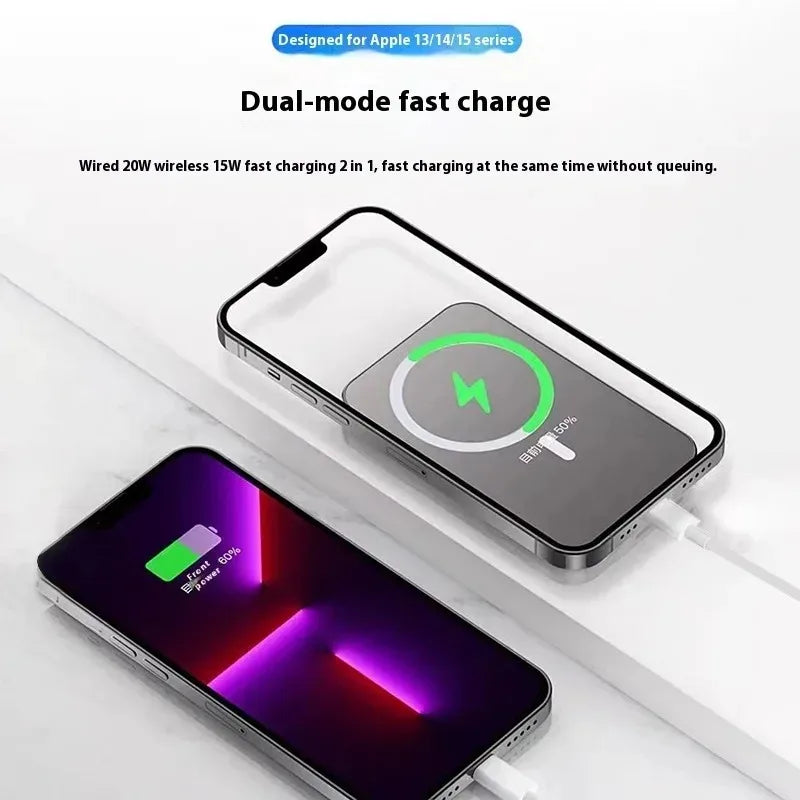 Magnetic Wireless Power Bank Fast Charging Portable External Battery
