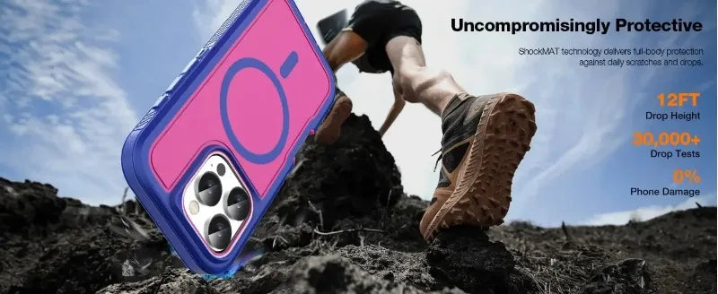 Luxury Ott Magnetic Armor Cases for IPhone Max Box Shockproof Charging