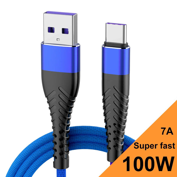 Weaving Data Cable Type C Fast Charging Data Cord for Samsung Nylon braided Wire