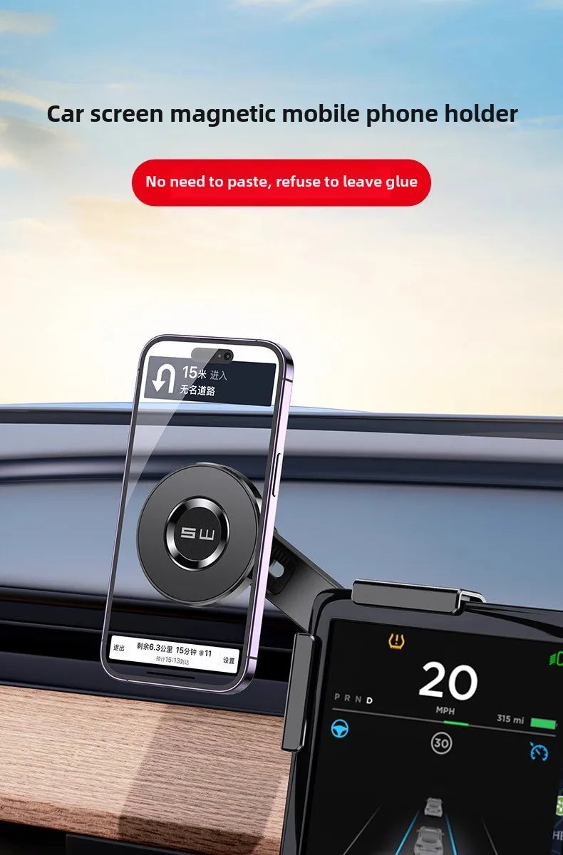 Magnetic Car Phone Holder for Tesla Model 3/Y/X/S Car Display Screen Side