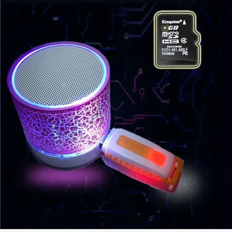 Mini Universal Portable Bluetooth Speaker Wireless Sound Box Speakers Colorful LED