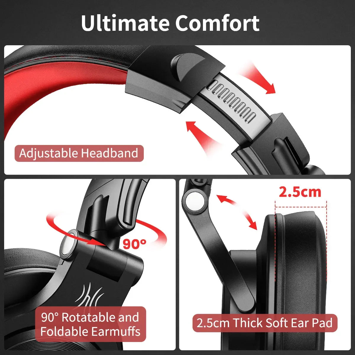 Oneodio A71 Wired Over Ear HiFi Headphones For Gaming
