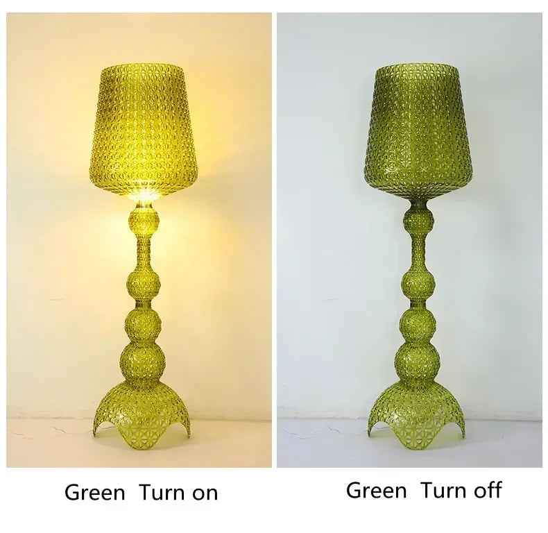 Italian Designer Hollow Goblet Acrylic Floor Lamp for Exhibition Hall Living Room