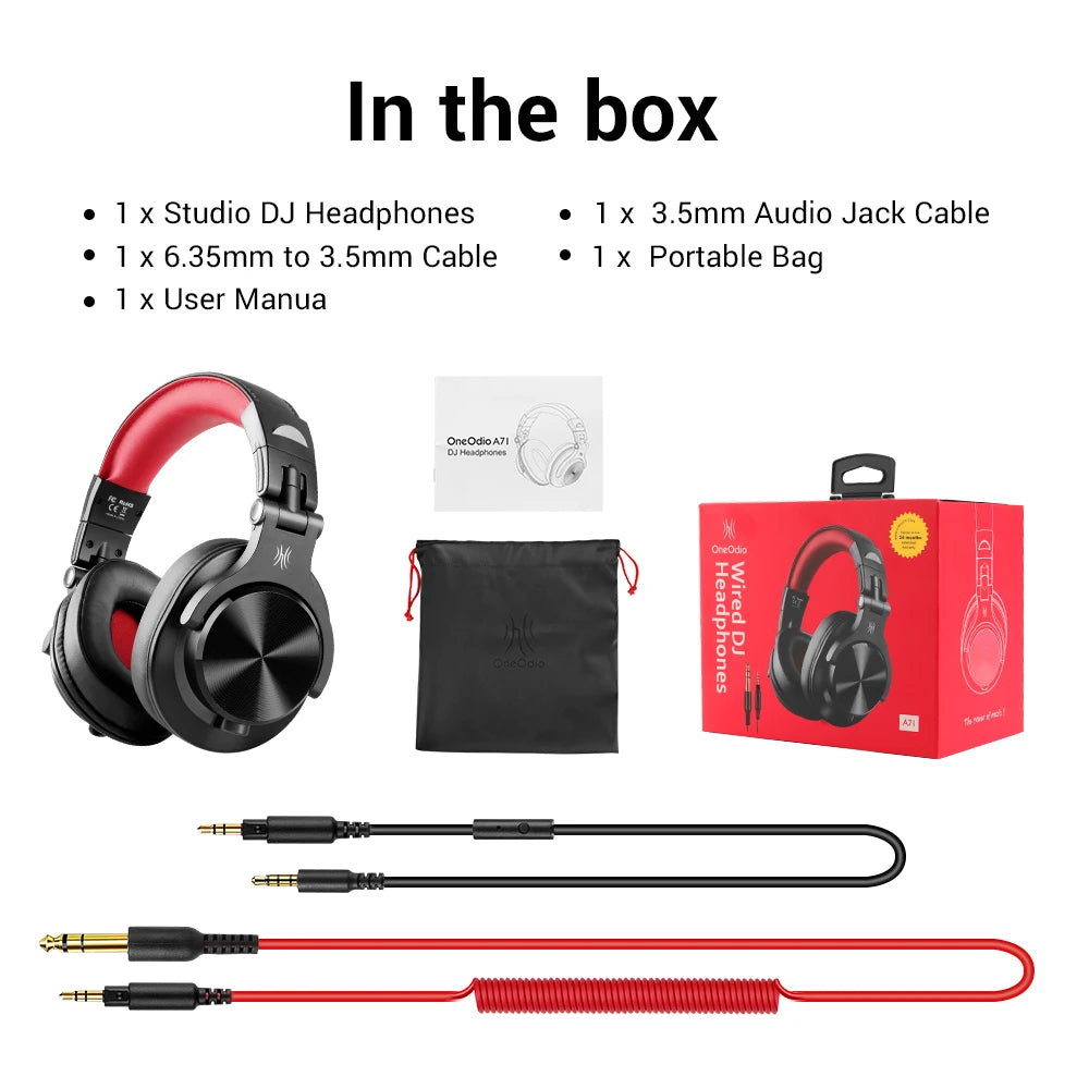 Oneodio A71 Wired Over Ear HiFi Headphones For Gaming