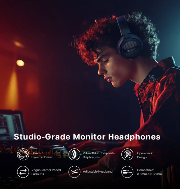 Linsoul Kiwi Ears Ellipse Studio-Grade Dynamic Driver Headphones with Comfortable Design and Dtachable Cable Design