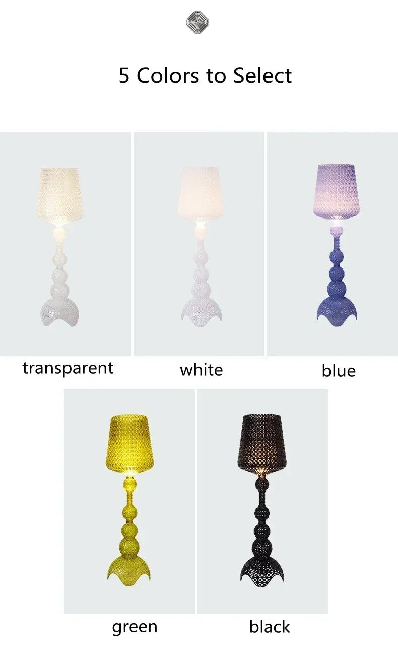 Italian Designer Hollow Goblet Acrylic Floor Lamp for Exhibition Hall Living Room