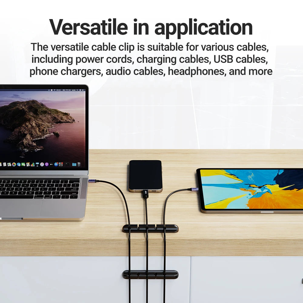 Adhesive Cable Holder Clips Cord Management Wire Power Cord Mouse