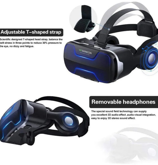 3D Glasses Thousand Illusion Magic Lens Immersive Earphones Integrated Machine Intelligent Virtual Reality VR Glasses