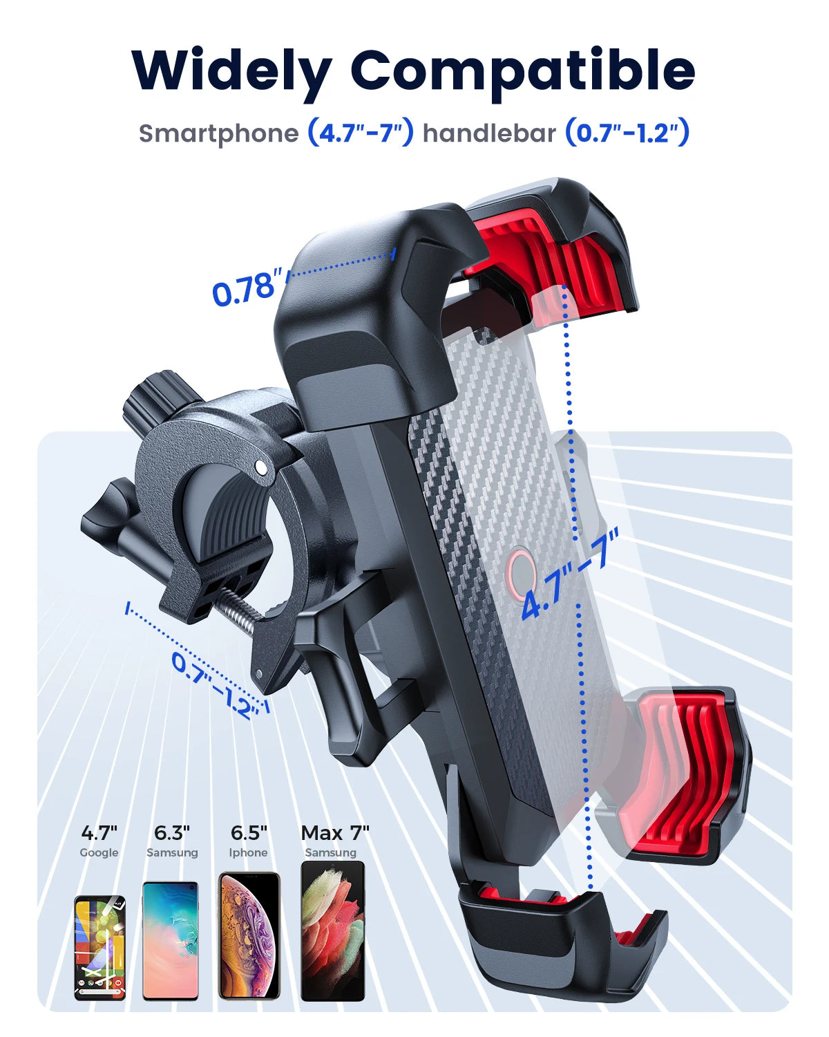 Joyroom 360° View Universal Motorcycle Phone Holder Bicycle Phone Holder