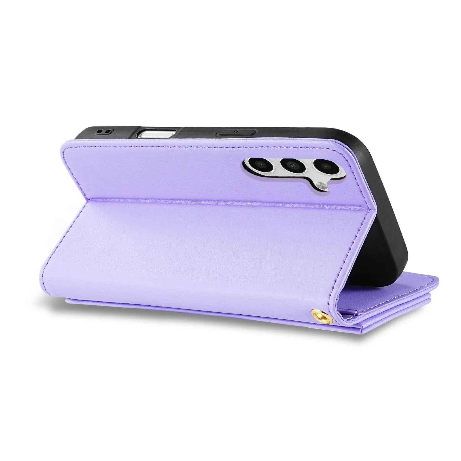 Wallet Small Fragrance Zipper Cardslot Kickstand Magnetic Flip Leather Case