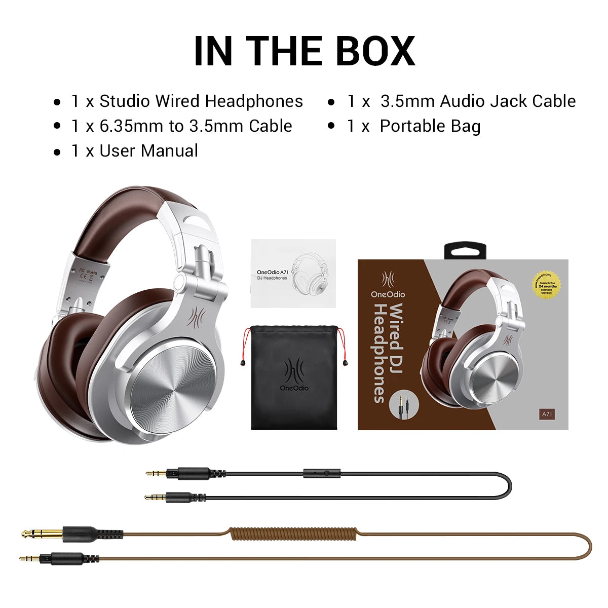 Oneodio A71 Wired Over Ear HiFi Headphones For Gaming