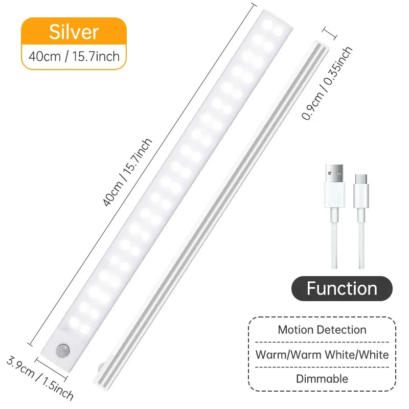 Cabinet Led Light Sensor Movement Rechargeable Wireless Led Lamp Night
