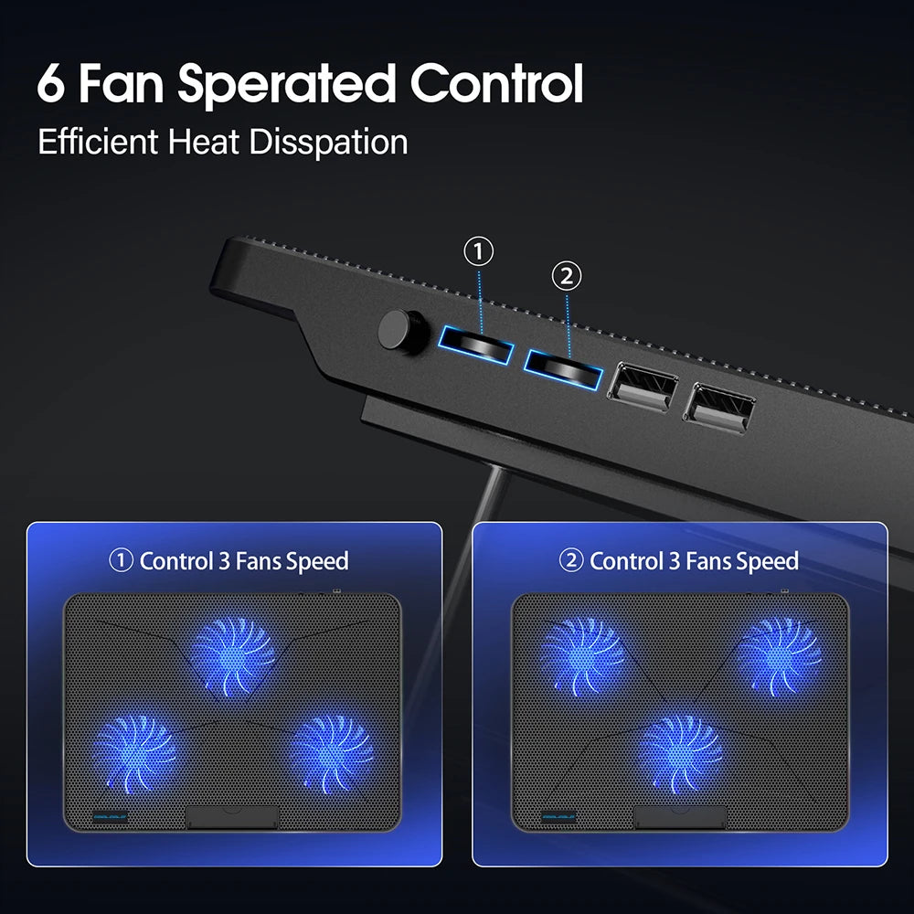 Laptop Cooling Pad Height Wind Speed Adjustable Laptop Cooer With Mobile