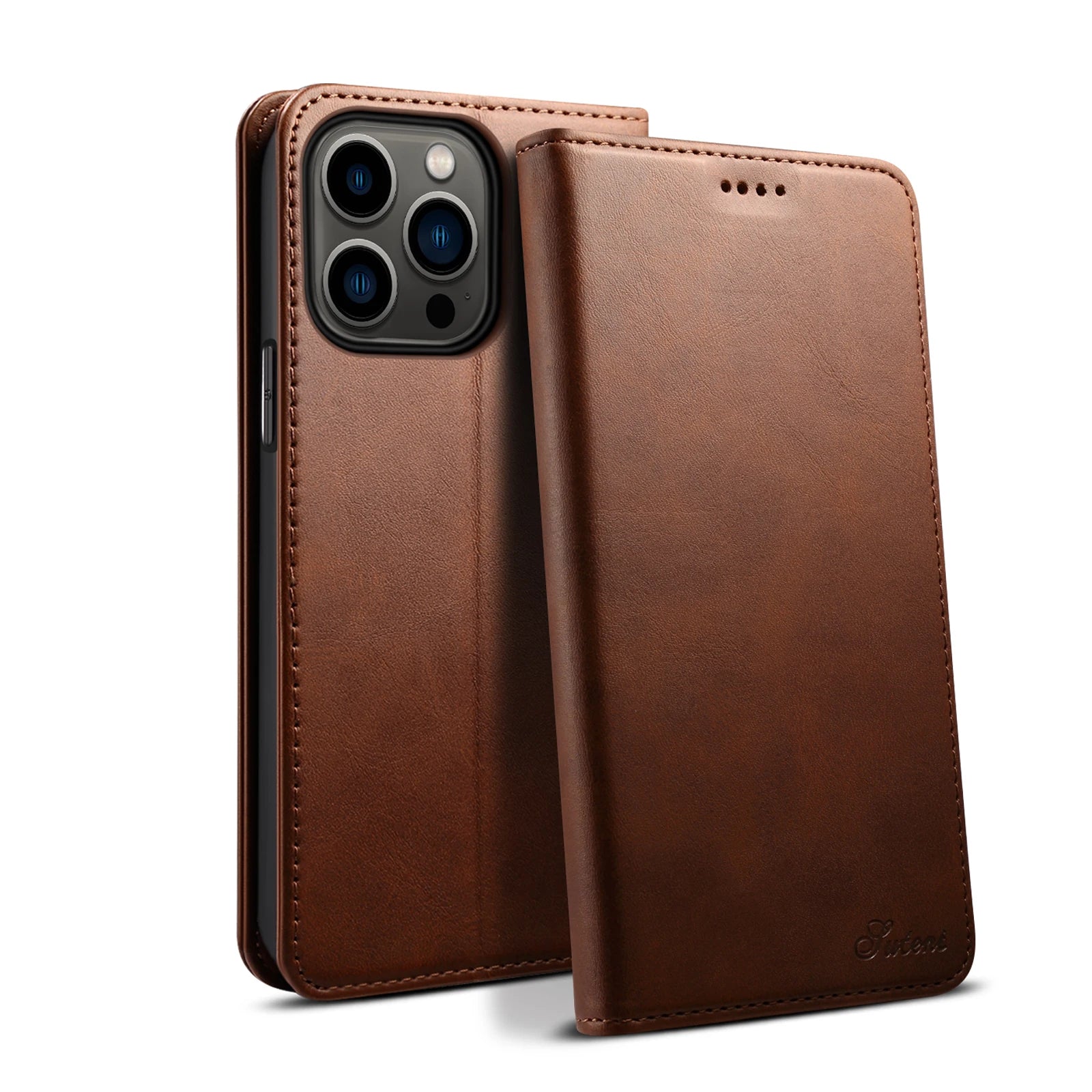 SUTENI Faux Leather Wallet Phone Case Cover Flip For iPhone Pro Max Plus Mini