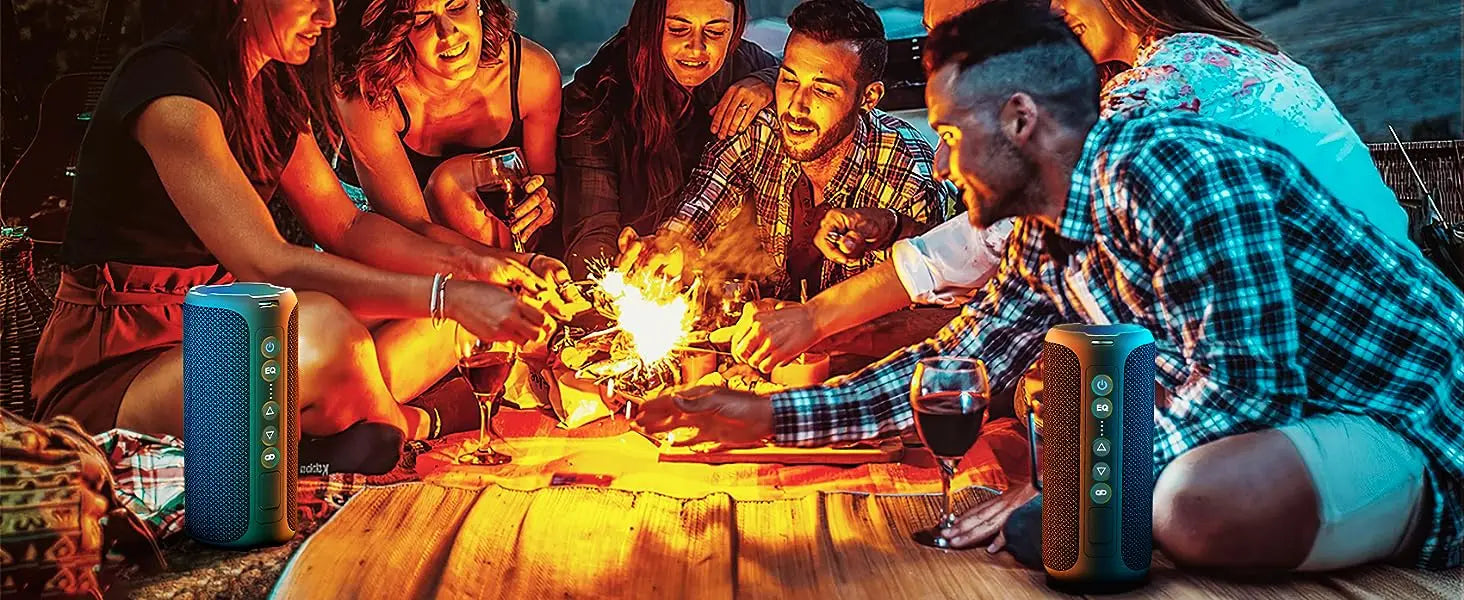 Ortizan Bluetooth Speakers Enhanced Bass Portable Outdoor Wireless Speaker