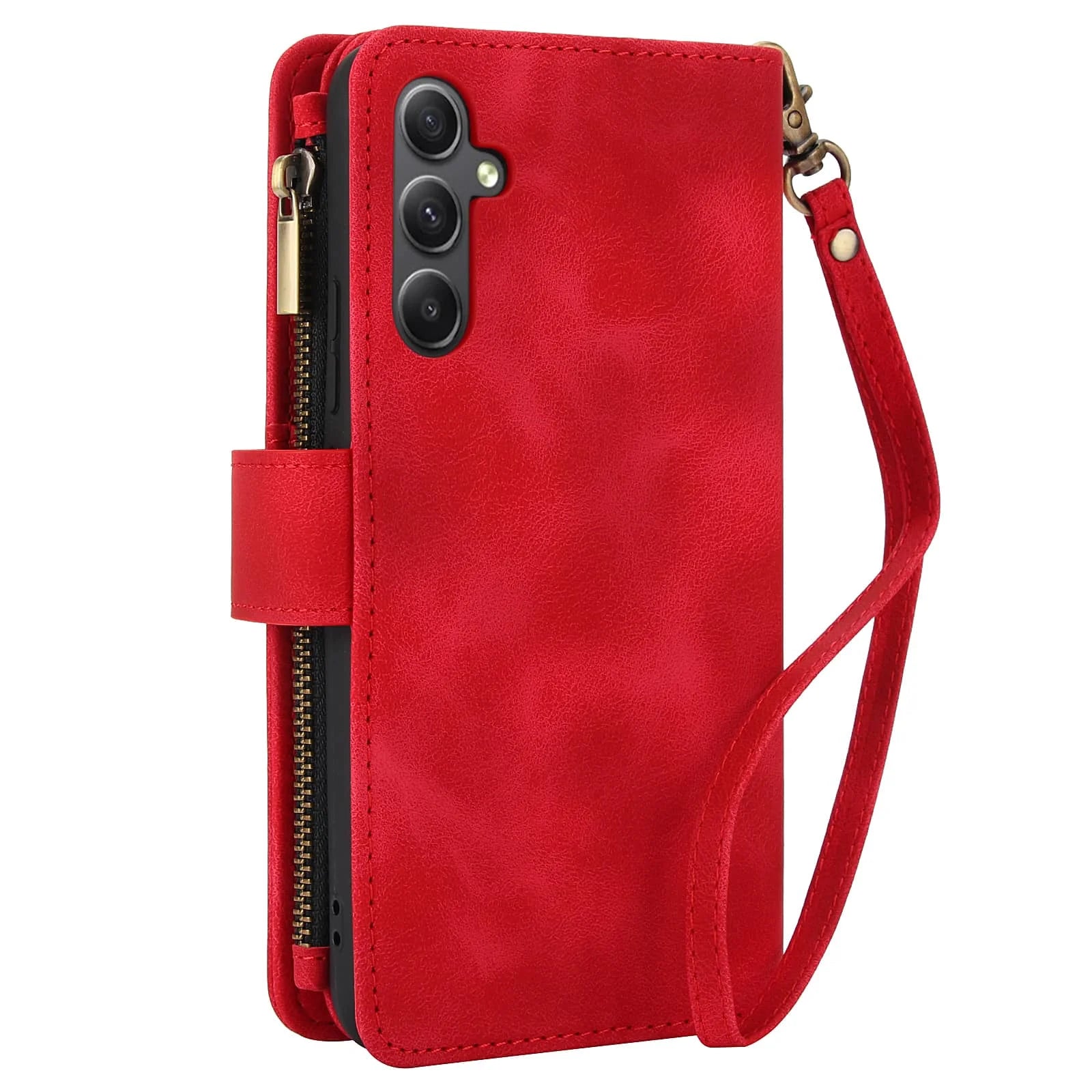 for Samsung Galaxy Case Wallet, Durable Leather Magnetic Buckle Flip Card Holder