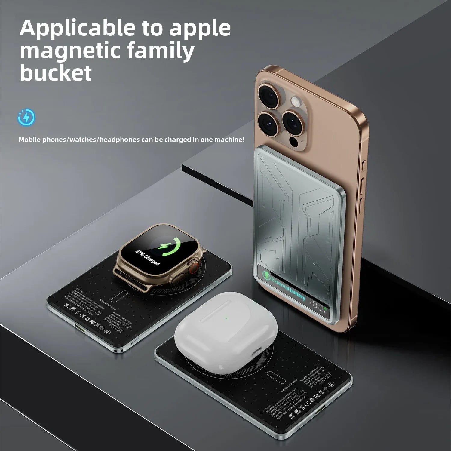 Mech Armor PD20W 5000mAh Magnetic Wireless USB C Type C Power Bank for MagSafe External Battery CCC China Aviation Safety banks
