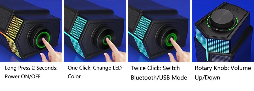 Jeecoo M20 Bluetooth Computer Speakers for PC Desktop Monitor