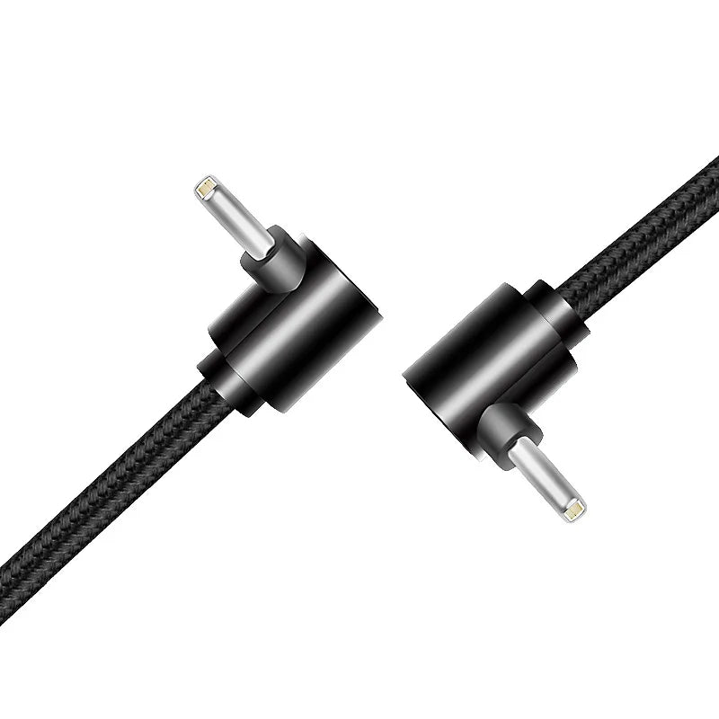 Nylon Braided Data Cable 90 Degree Elbow Line USB C To USB C PD Cable