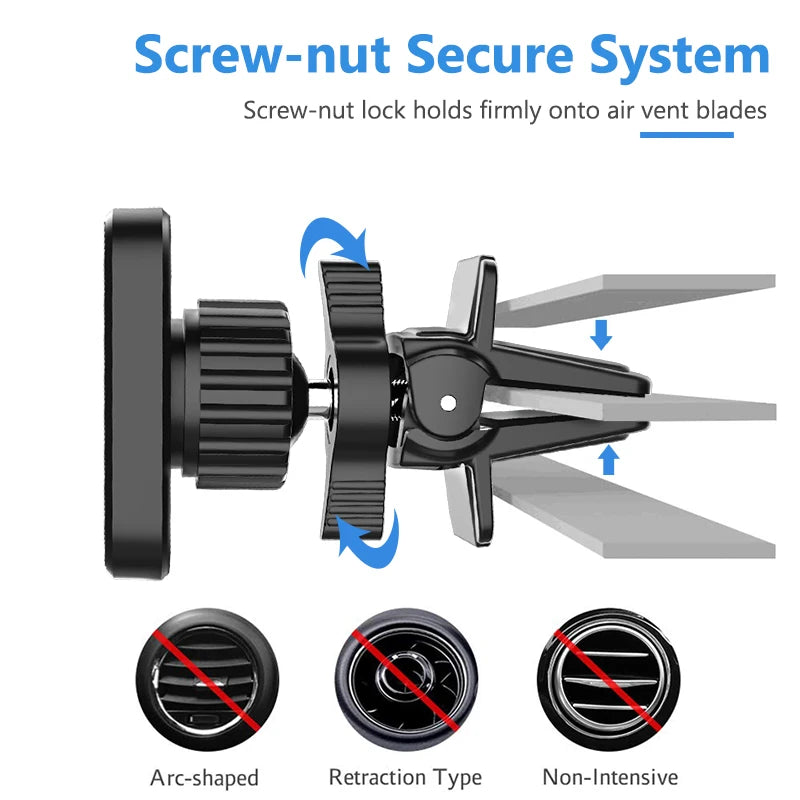 Universal Magnetic  Air Vent Clip Car Phone Mount with Powerful Galaxy
