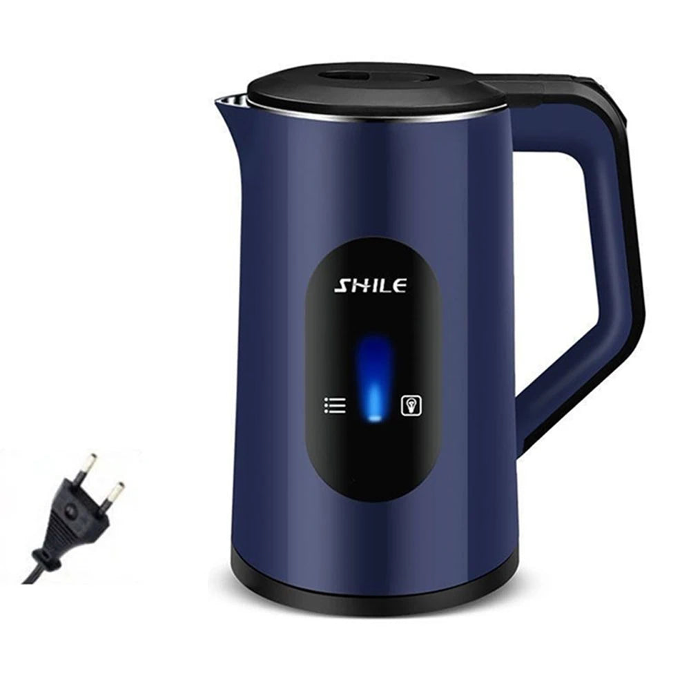 2.2L Stainless Steel Electric Digital Display Large Tea Kettle 1500W Fast Boil Thermal Water Kettle for Making Tea and Coffee