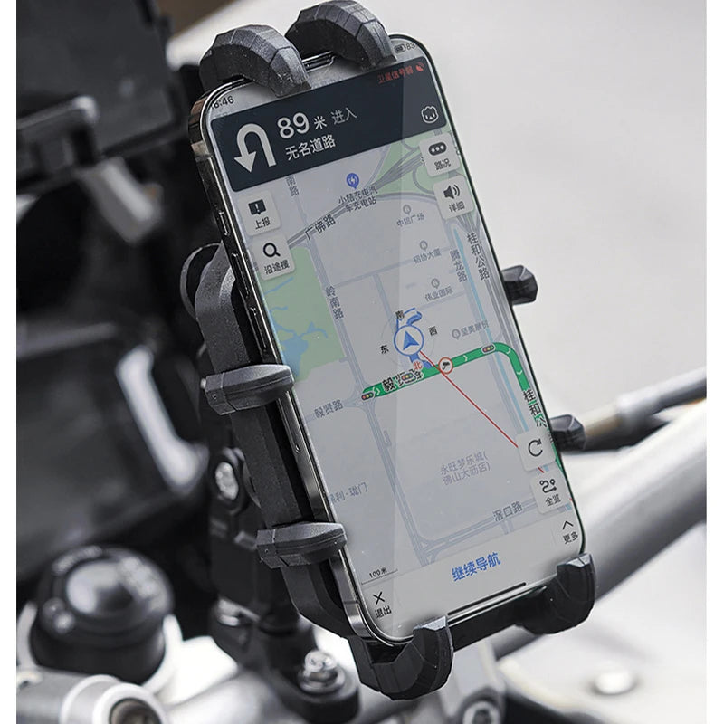 Motorcycle Wireless Charging Phone Holder Cradle 3.0 Quick Charger GPS Moto
