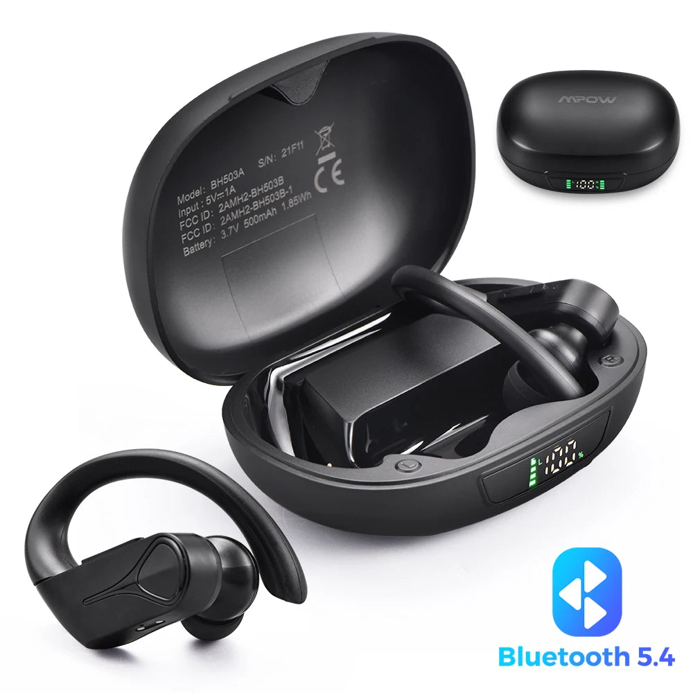 Mpow Flame Solo Wireless Earphones TWS Bluetooth 5.4 Earbuds with ENC Noise