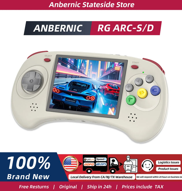 ANBERNIC RG ARC-D RG ARC-S Retro Games RK3566 4.0INCH 640*480 Handheld Game Console Emulator LINUX Android System 3500mAh HD-Out