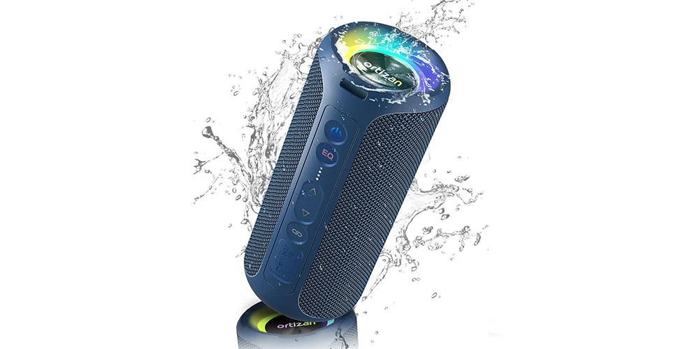 Ortizan Bluetooth Speakers Enhanced Bass Portable Outdoor Wireless Speaker