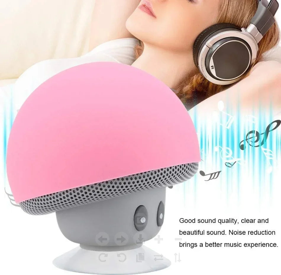 Mini Speaker Portable Mushroom Subwoofer Speaker with Bottom Calling