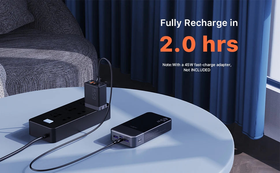 20000mAh Power Bank JUOVI J2621 Portable Fast Charging Battery Pack