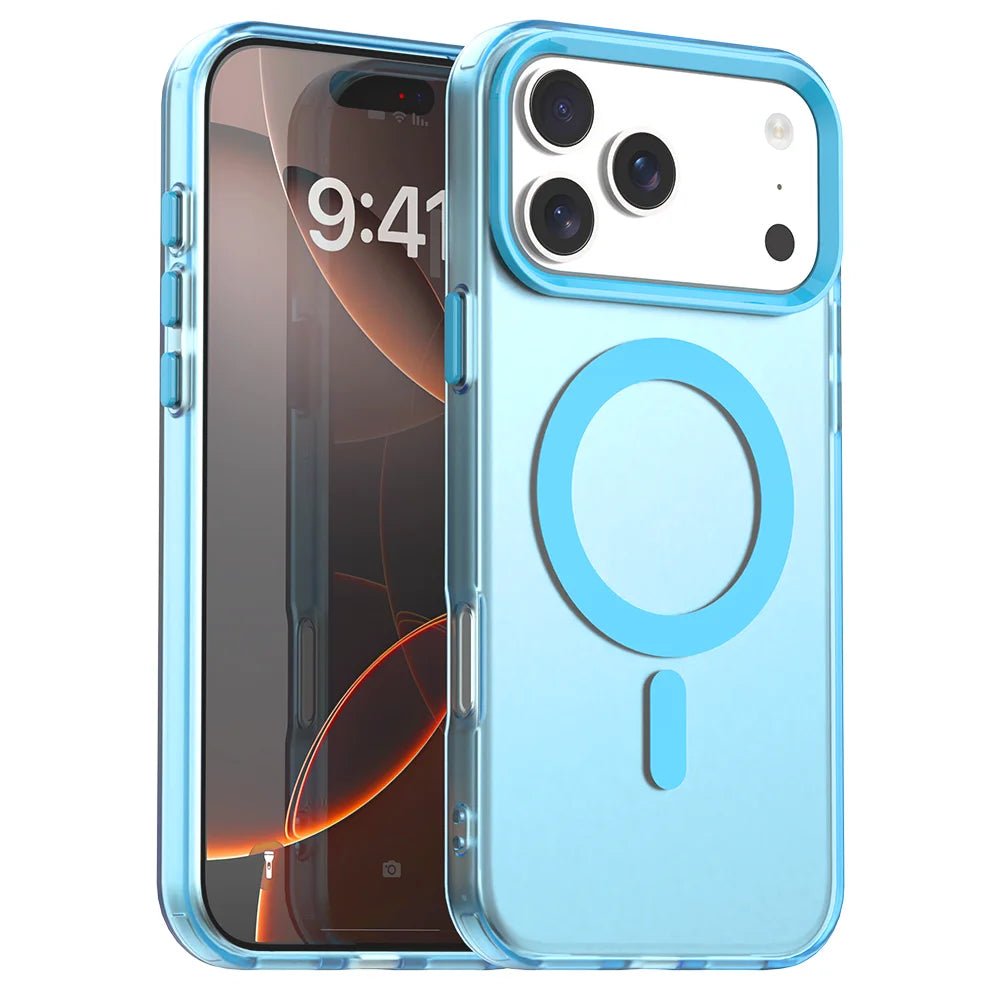 Matte Clear For Magsafe Wireless Charge Case for iPhone Max Military Shockproof